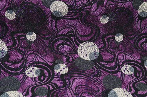 strukturierter Jersey Stoff violett-lila Kreise