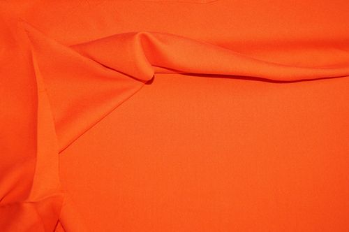 Viskose Crepe Kleiderstoff orange