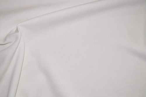 XXL Sweatshirt Stoff weiß Baumwollmischung
