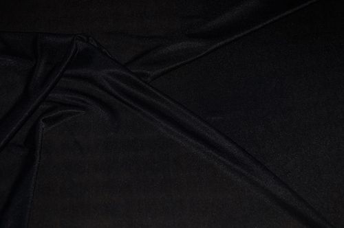 Jersey Stoff schwarz matt glänzend