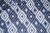 XXL Jersey Stoff blau-grau-weiß Rauten